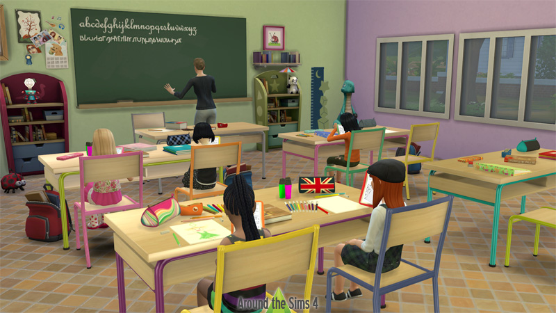 sims 4 school desk cc