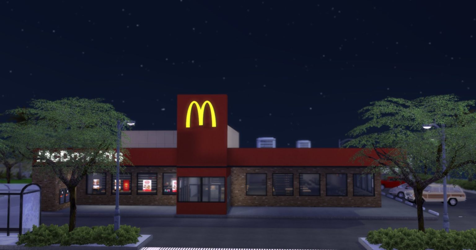 SIMS 4 FUNCTIONAL MCDONALDS (FREE DOWNLOAD)- NEW DESIGN AND CUSTOM ...